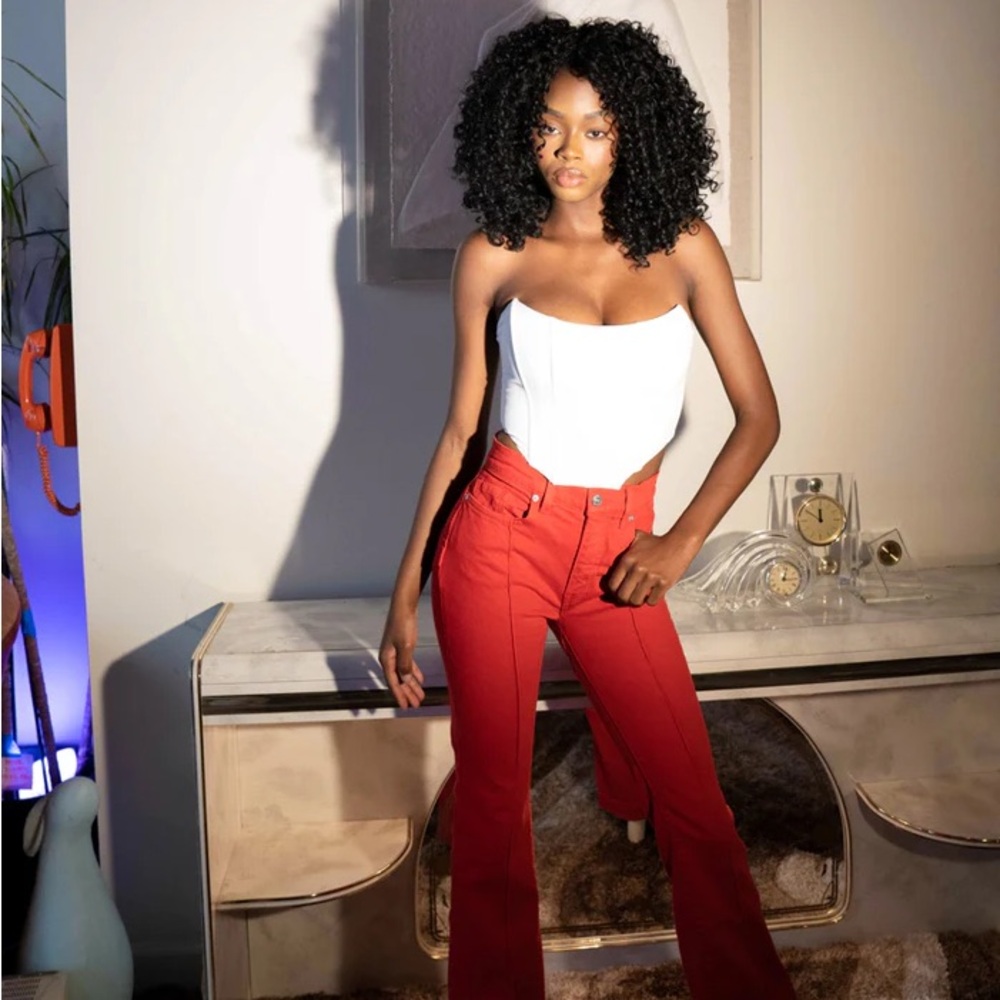 Revice Denim Venus Flare Red jeans